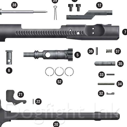 parts of an ar 15 diagram