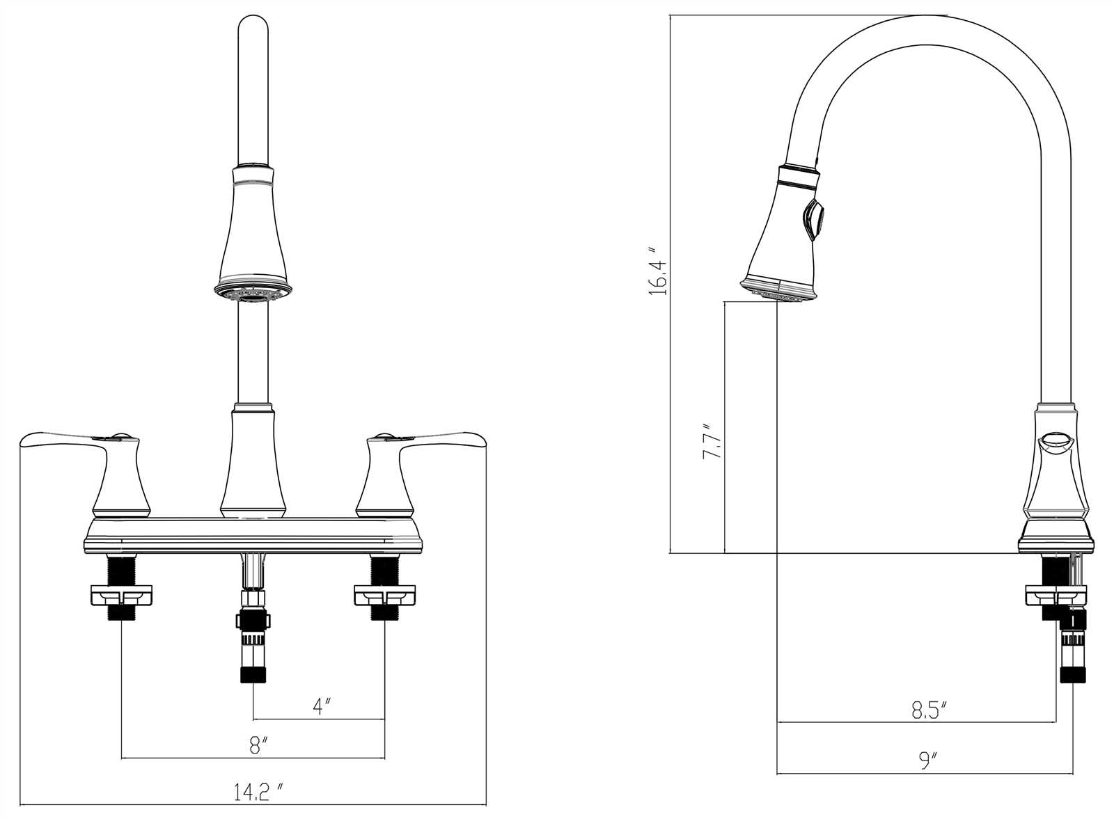 peerless kitchen faucet parts diagram