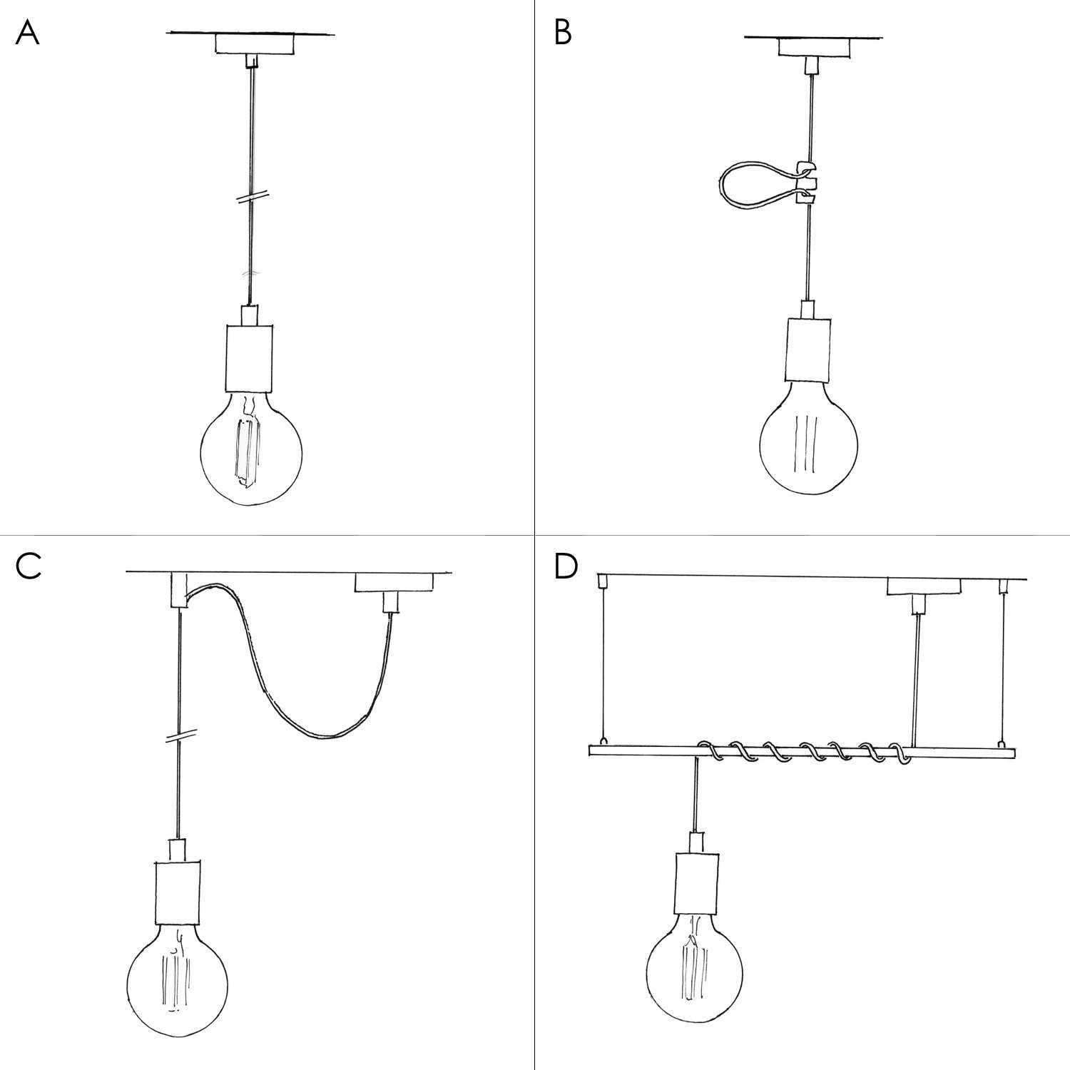 pendant lamp parts diagram