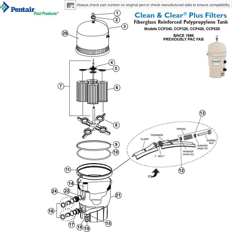 pentair clean and clear plus 420 parts diagram