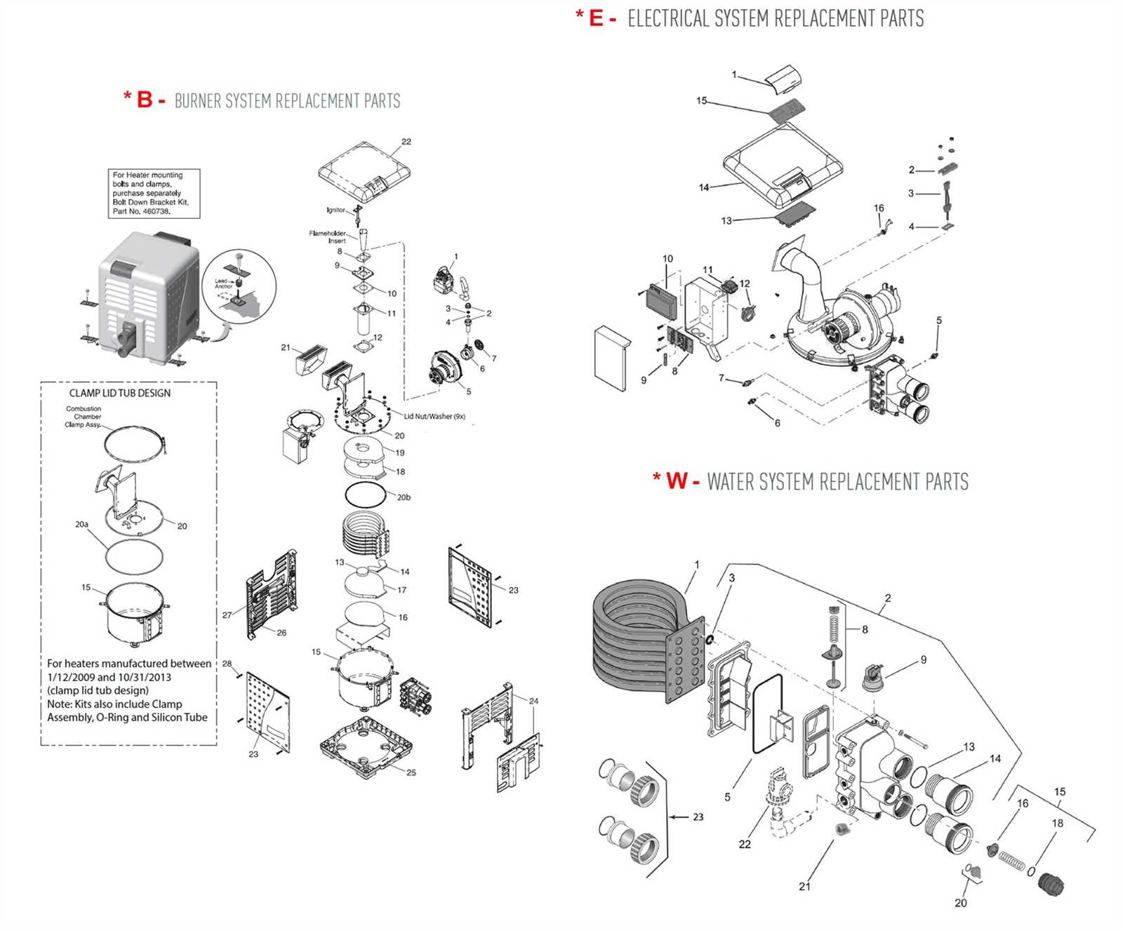 pentair mastertemp 125 parts diagram