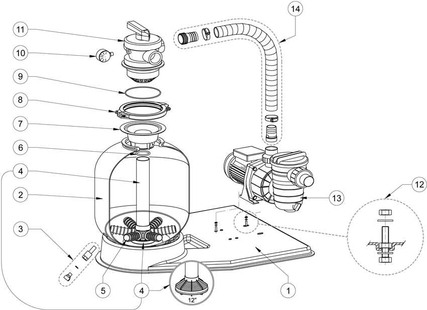 pentair sand filter parts diagram