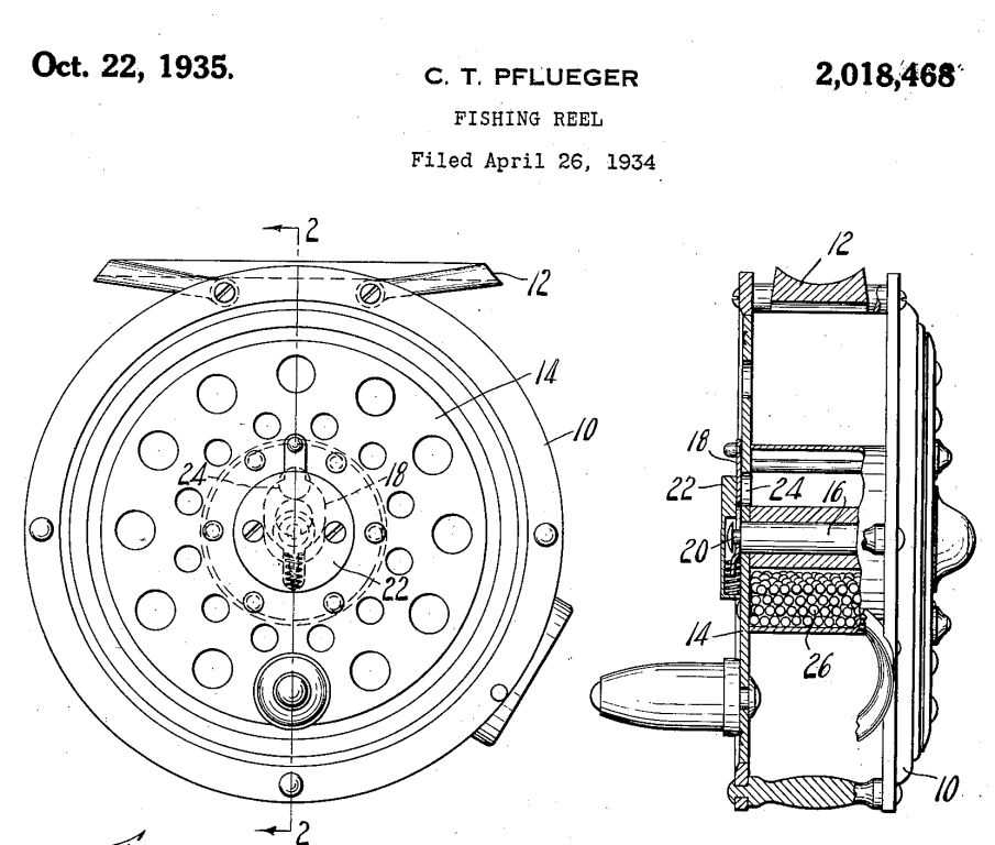 pflueger reel parts diagram