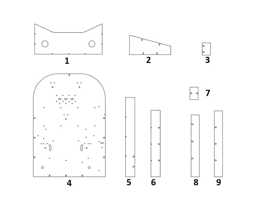 pinball machine parts diagram