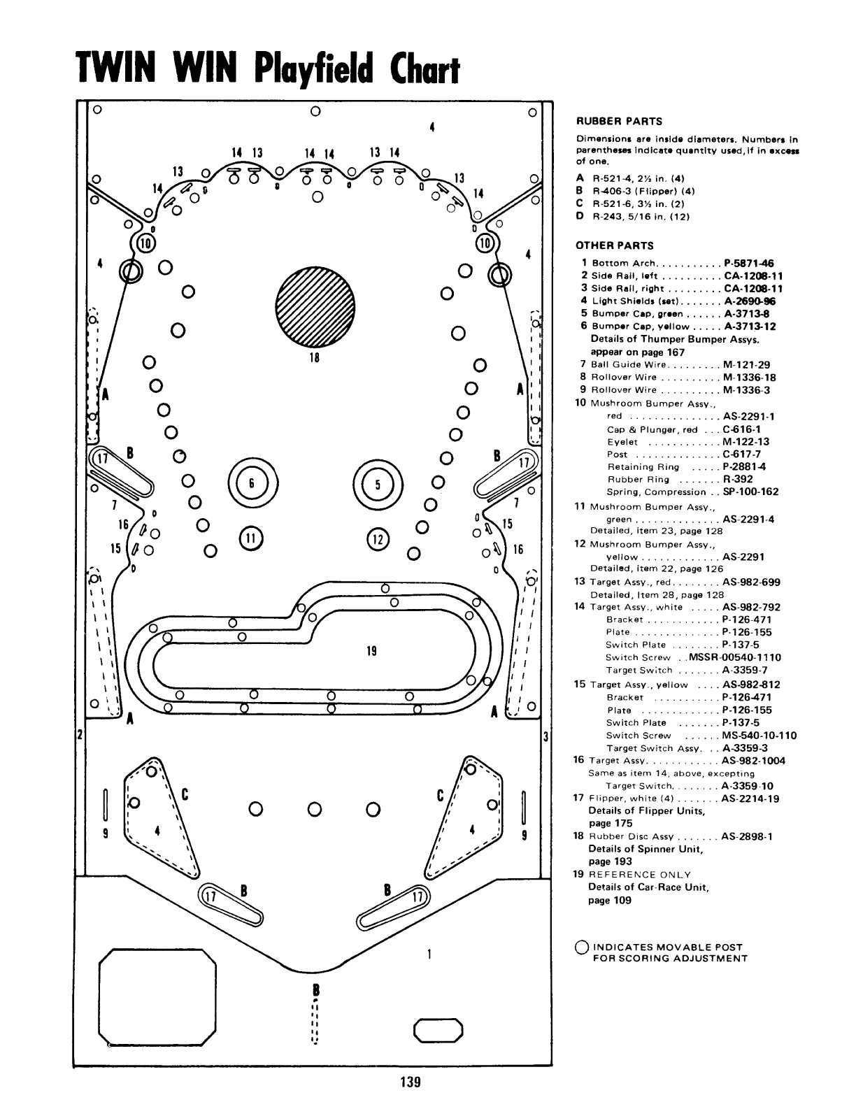 pinball machine parts diagram