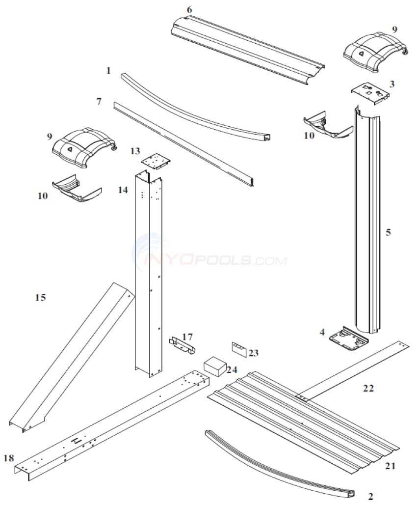 pool cue parts diagram