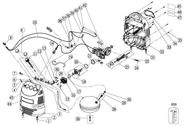 porter cable pancake compressor parts diagram