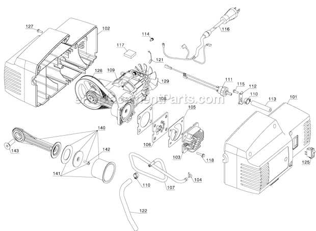 porter cable pancake compressor parts diagram