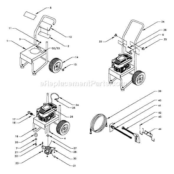 portland pressure washer gun parts diagram