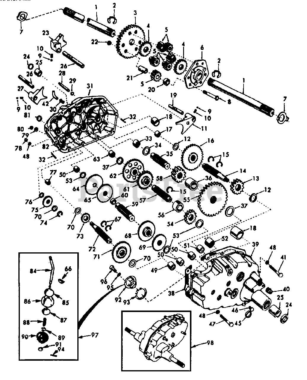 poulan pro 42 inch riding mower parts diagram