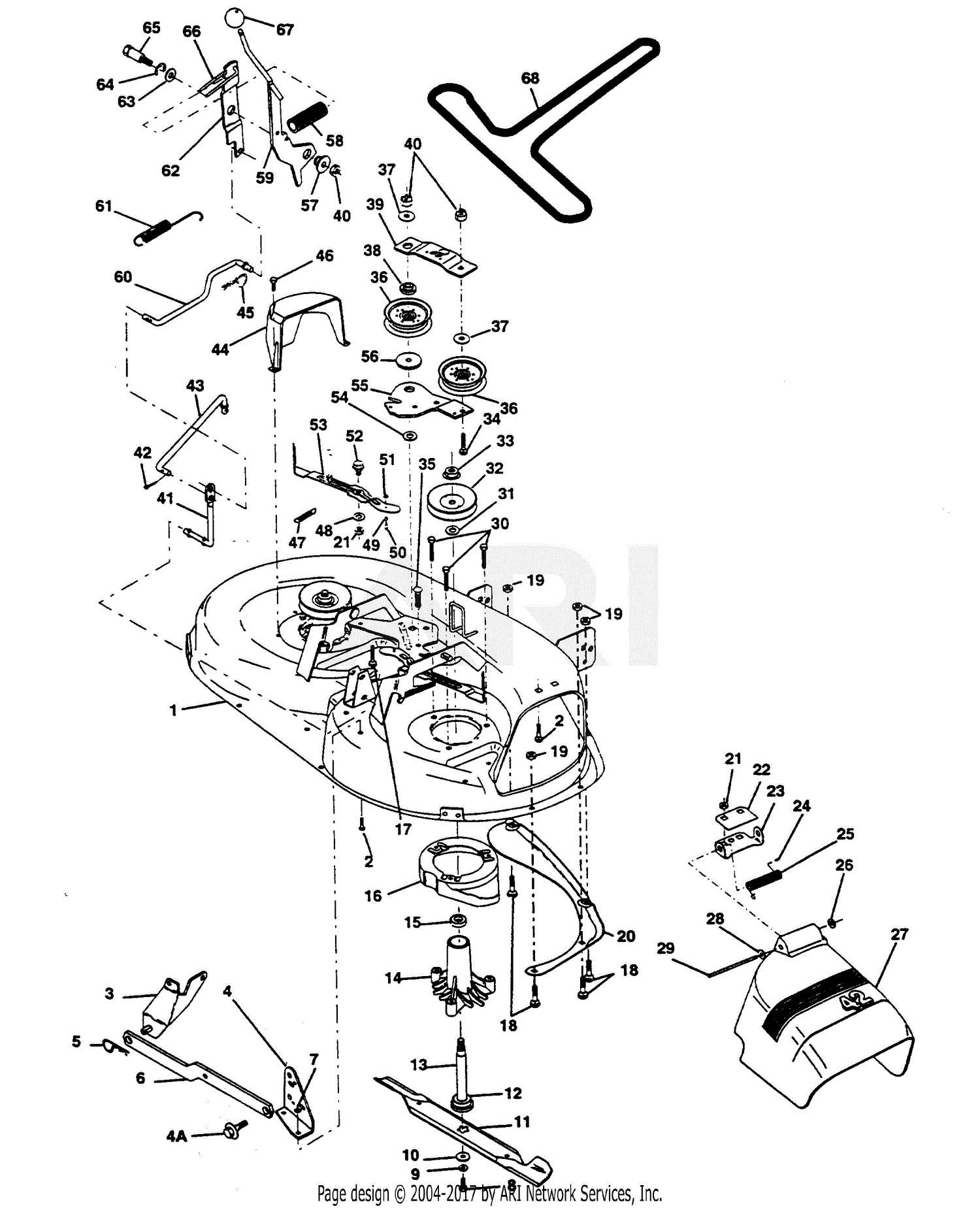 poulan pro pp175g42 parts diagram