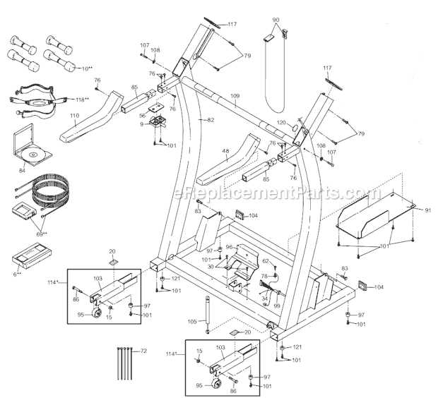 proform treadmill parts diagram