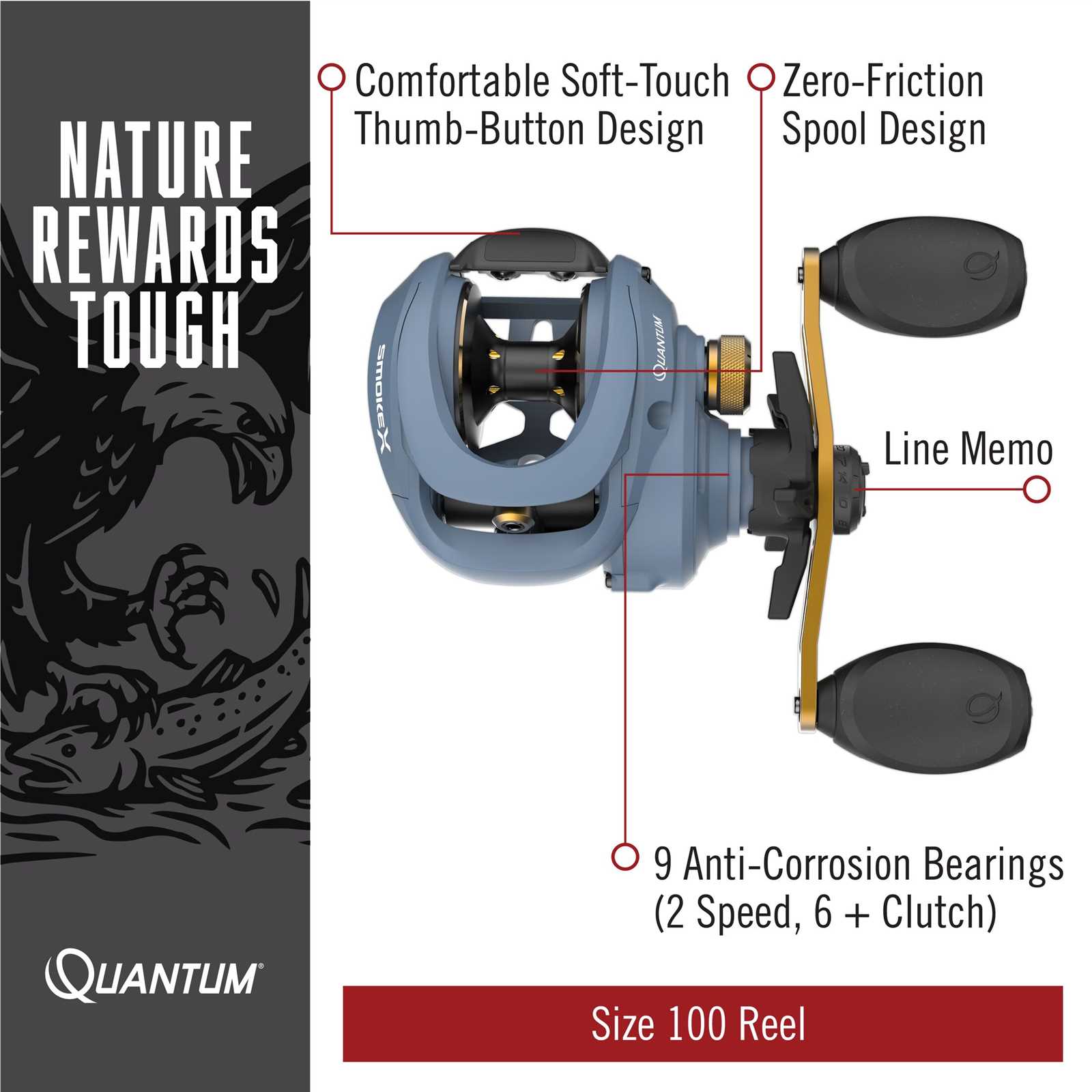 quantum fishing reel parts diagram