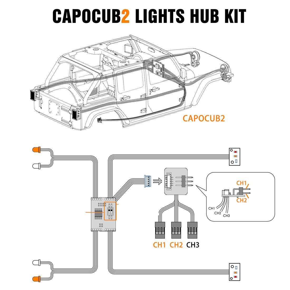 rc car parts diagram