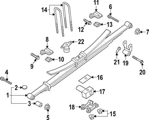 rear suspension parts diagram