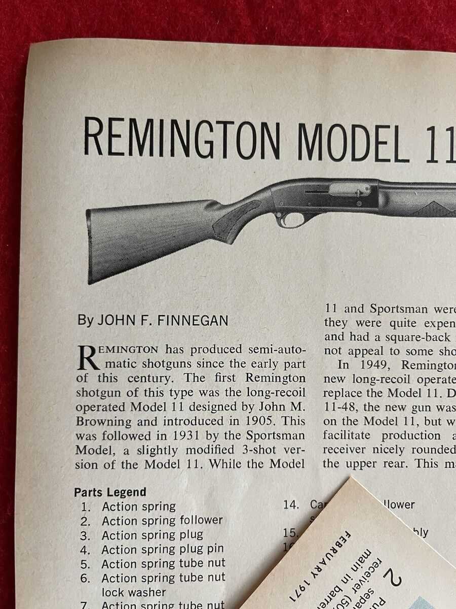 remington 11 48 parts diagram