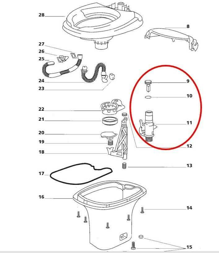 rv toilet parts diagram