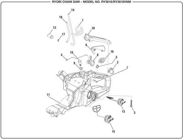 ryobi chainsaw parts diagram