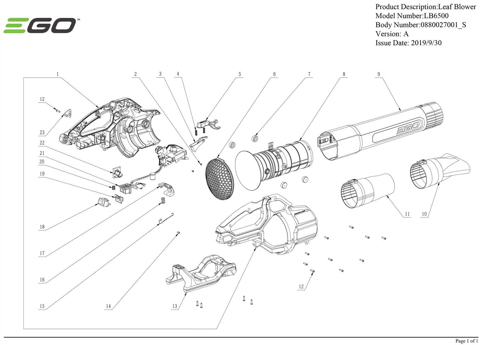 ryobi power washer parts diagram