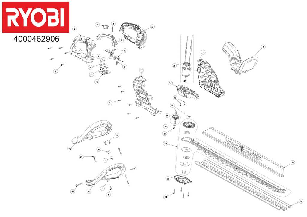 ryobi trimmer parts diagram