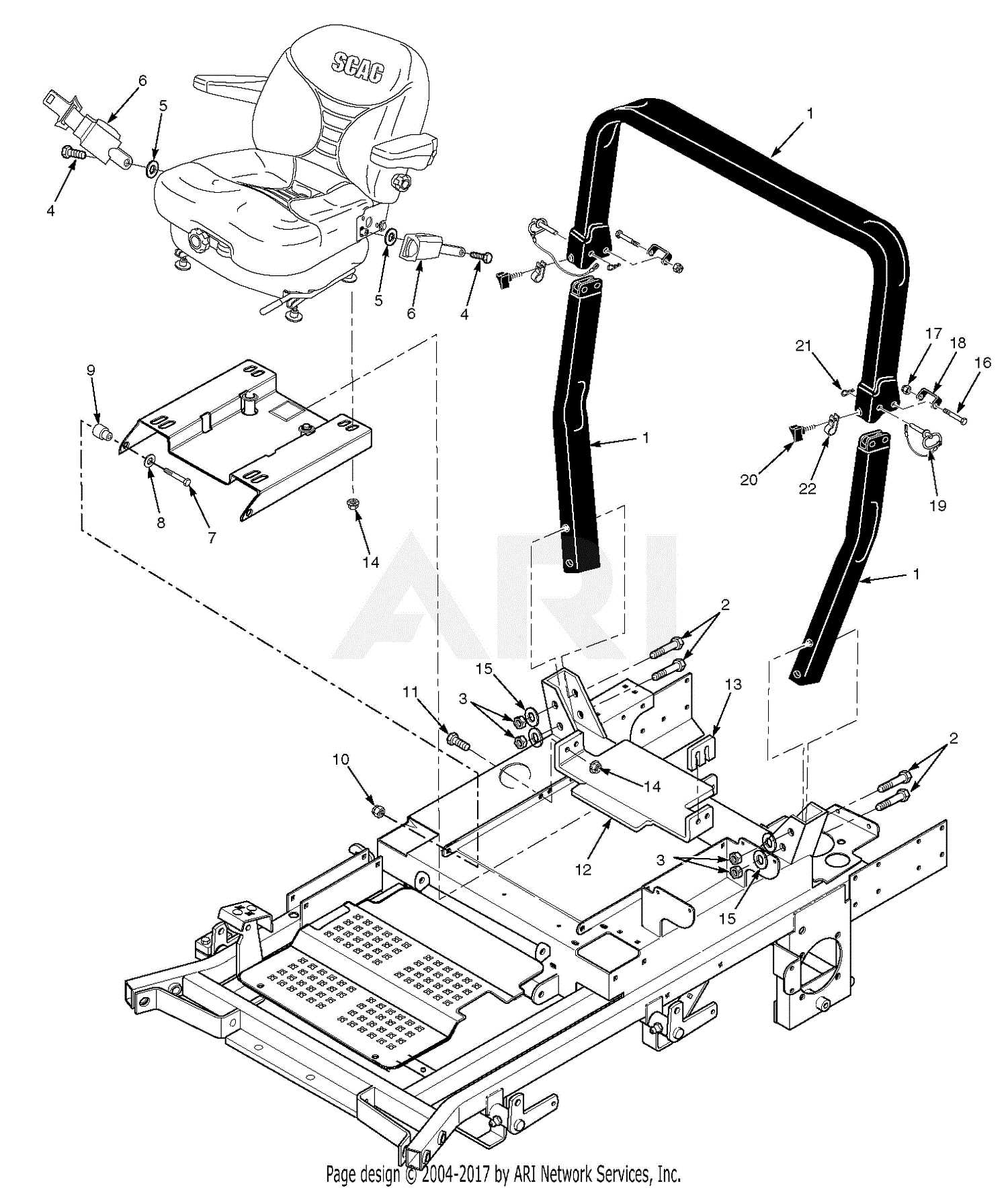 scag turf tiger parts diagram