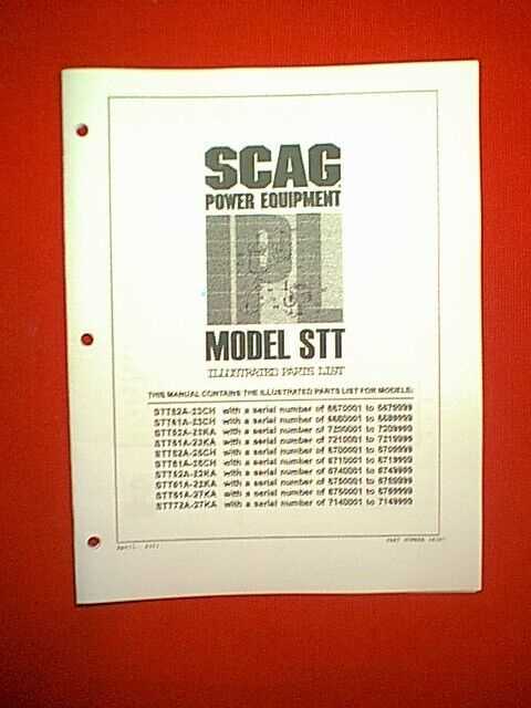 scag turf tiger parts diagram