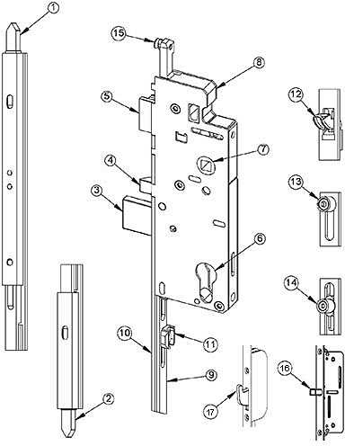 schlage mortise lock parts diagram