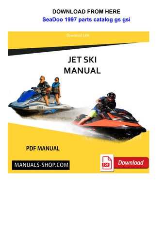 sea doo parts diagram