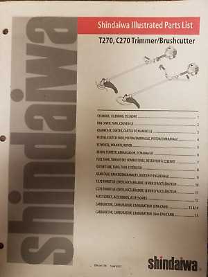 shindaiwa trimmer parts diagram