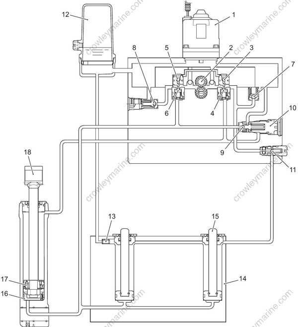 showa trim and tilt parts diagram