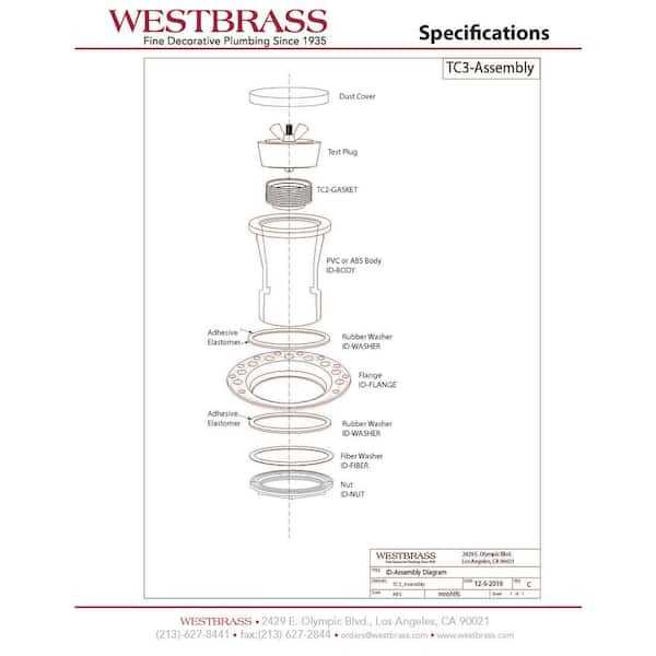 shower drain parts diagram