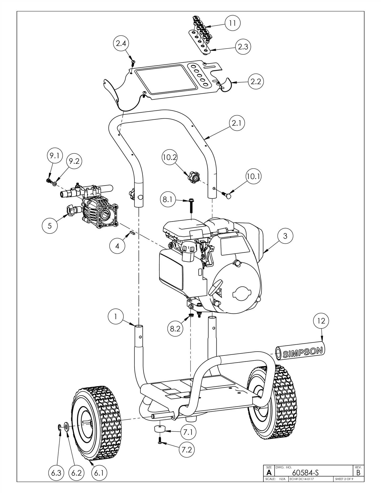 simpson 3300 pressure washer parts diagram