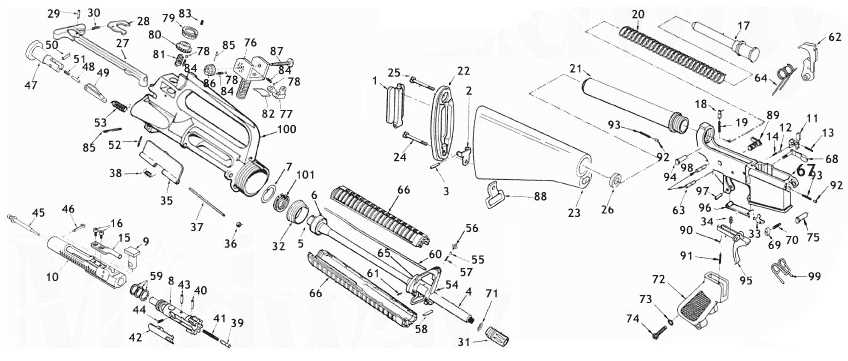 smith and wesson m&p 15 parts diagram