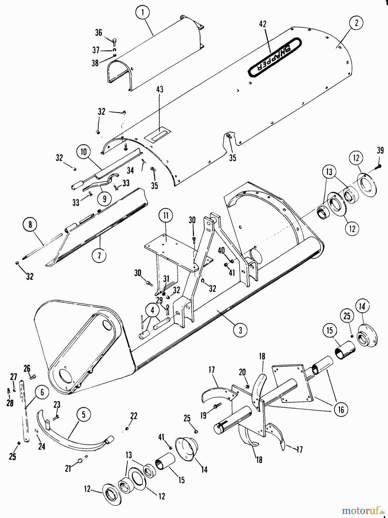 snapper tiller parts diagram