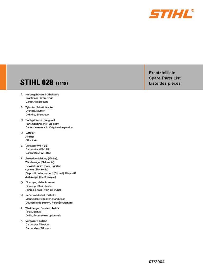 stihl 028 wb parts diagram pdf