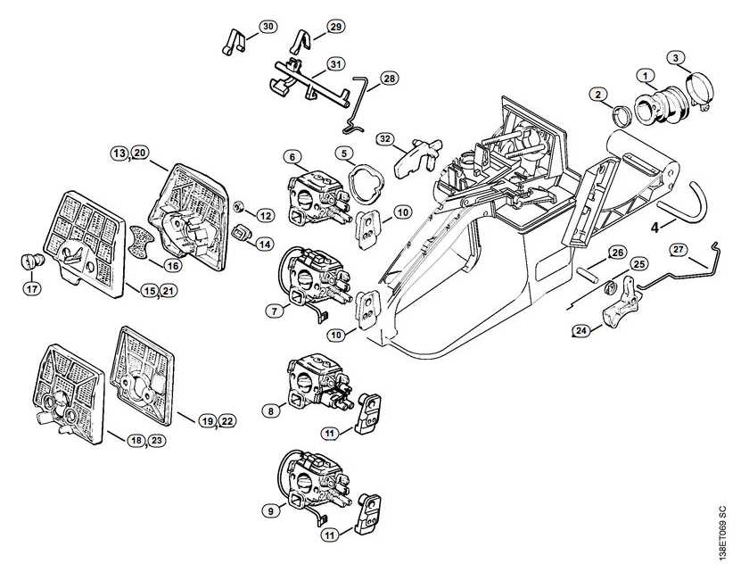 stihl 036 pro parts diagram