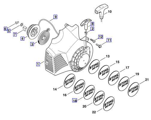 stihl bg 50 replacement parts diagram