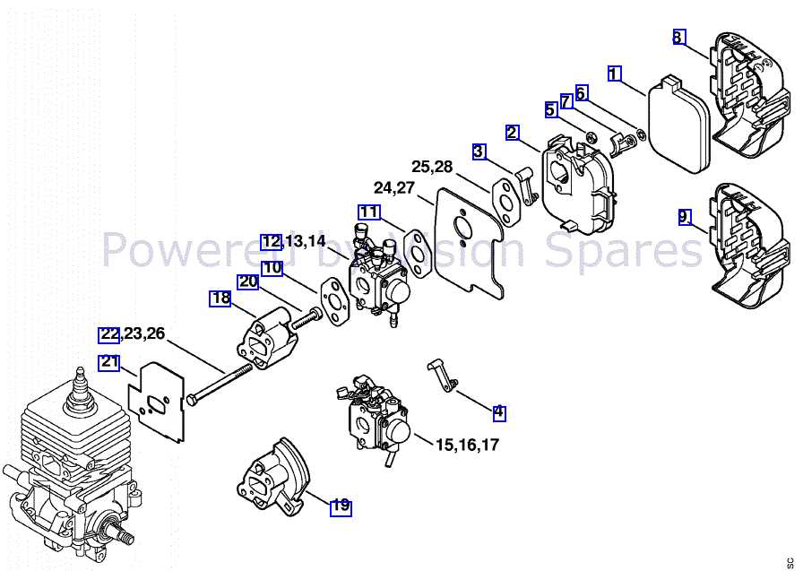 stihl blower parts diagram