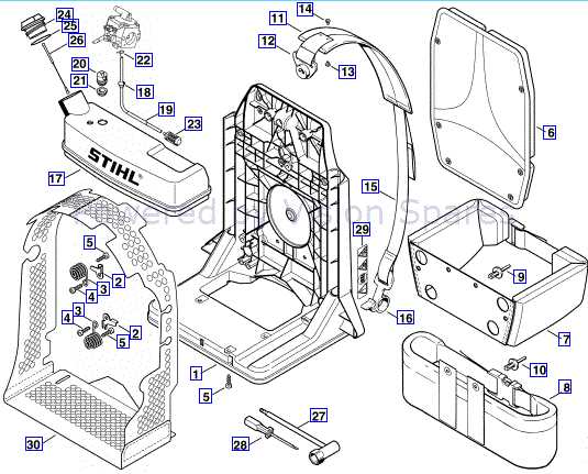 stihl br550 parts diagram