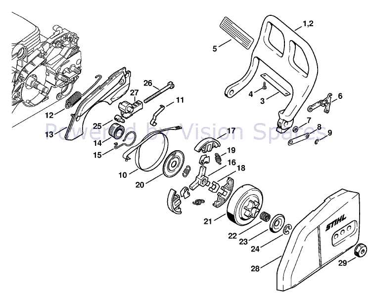 stihl chainsaw diagrams parts