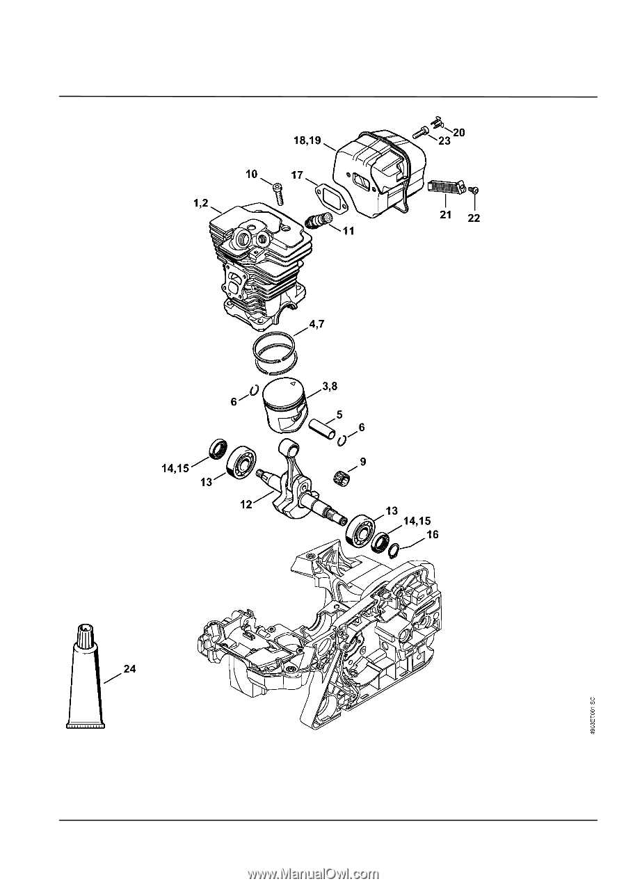 stihl chainsaw parts diagram