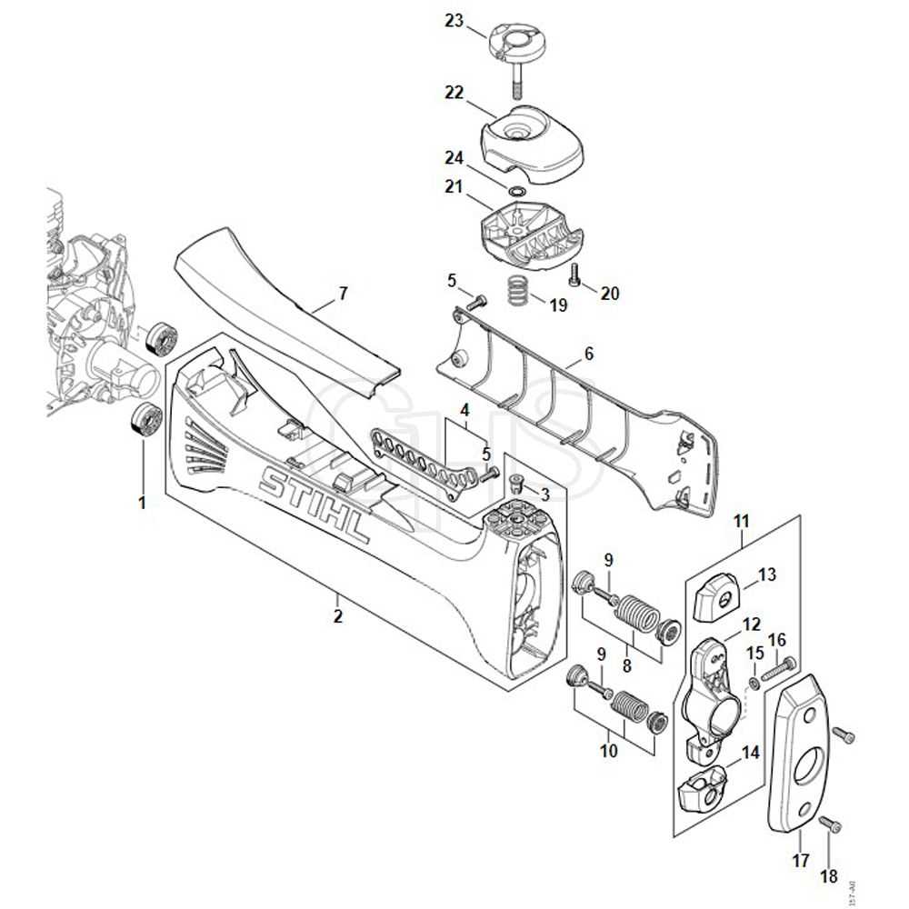 stihl chainsaw parts diagram