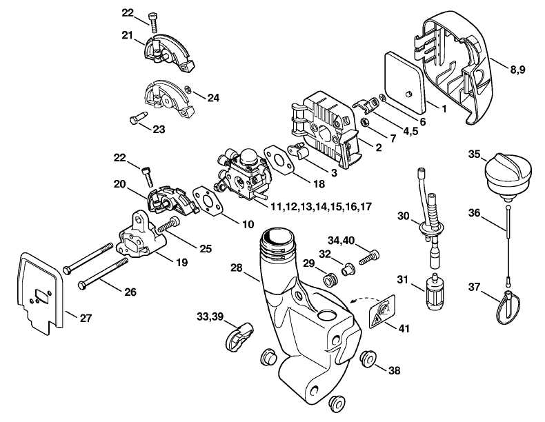 stihl fs 46 parts diagram