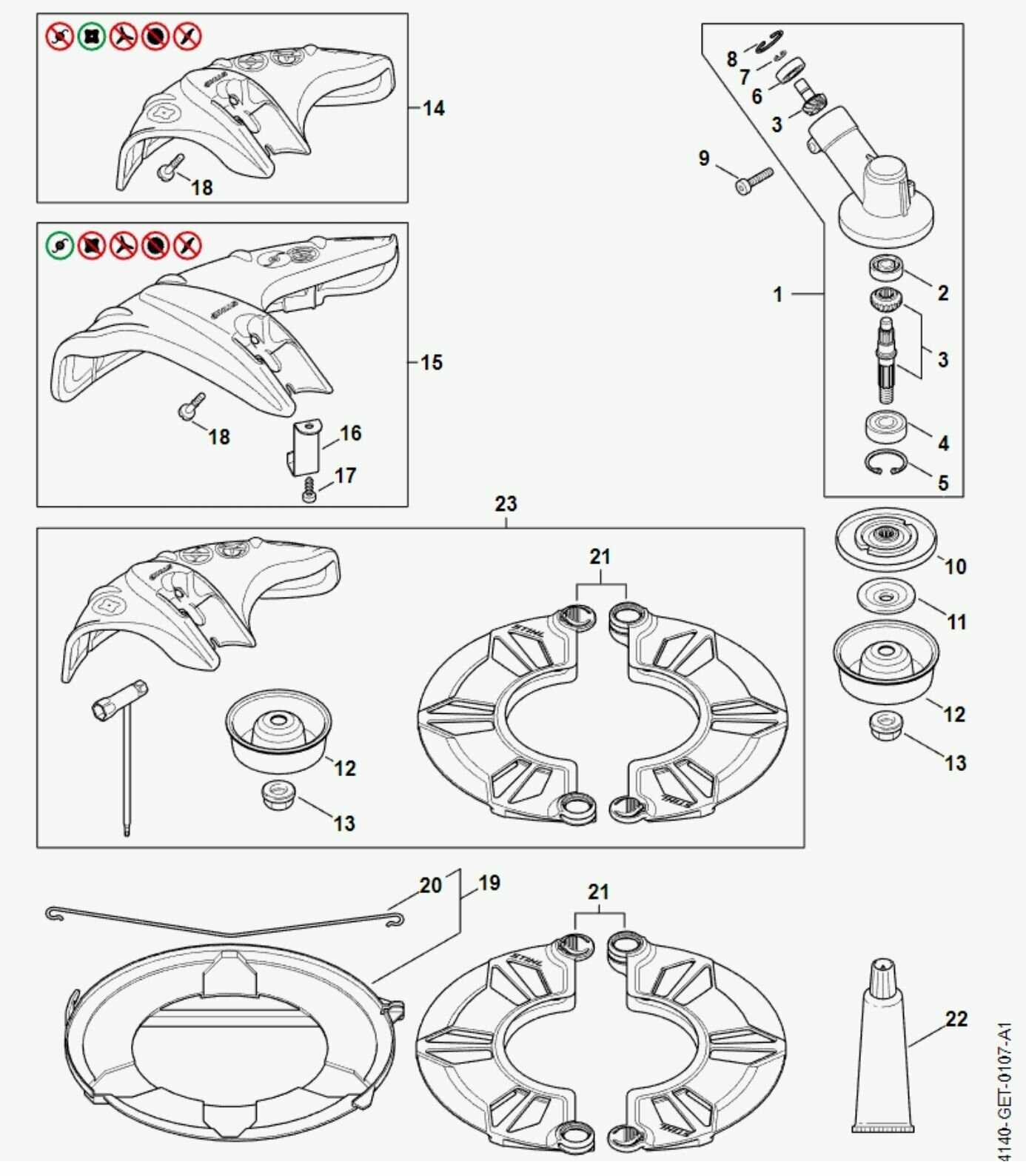 stihl fs 70 rc parts diagram