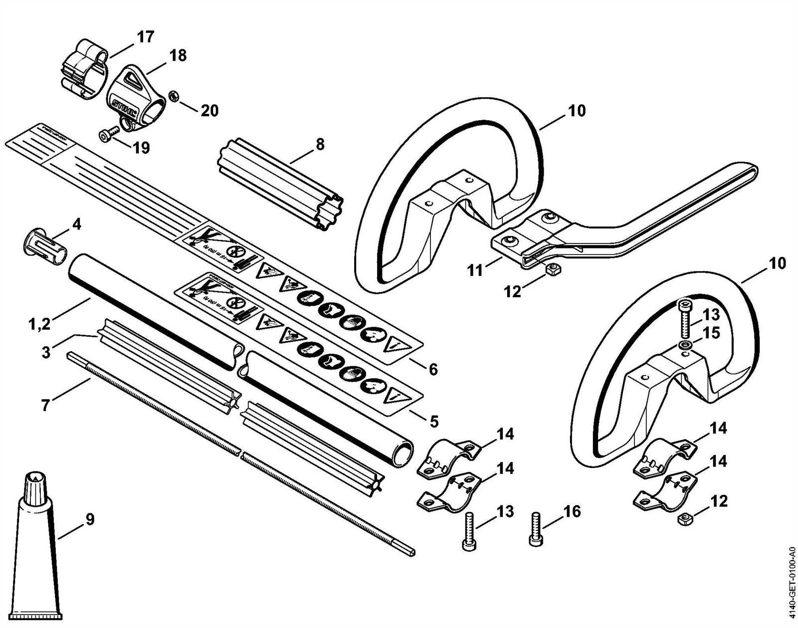 stihl fs55 parts diagram