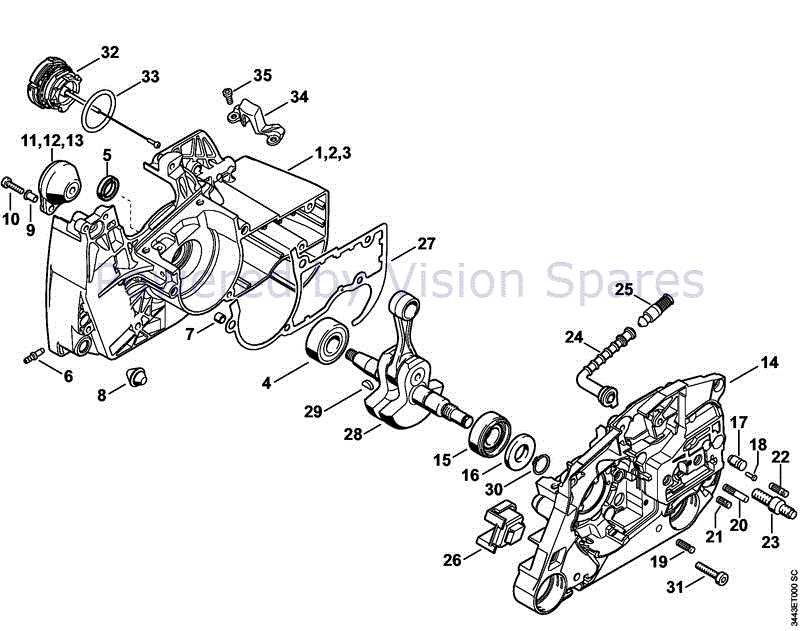 stihl gs 461 parts diagram