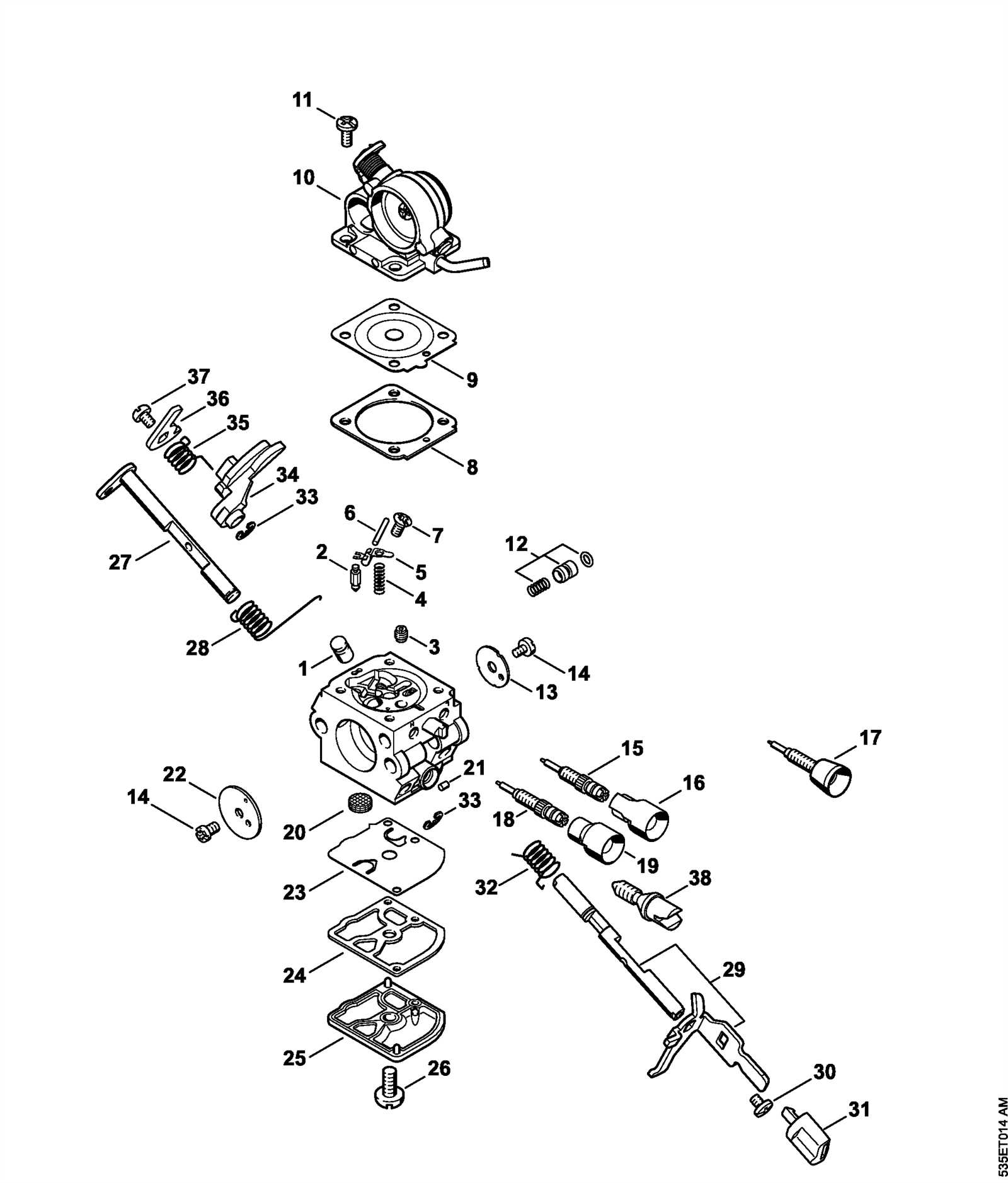 stihl ms 211 parts diagram