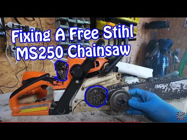 stihl ms250 chainsaw parts diagram