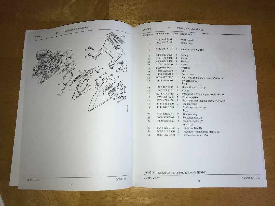 stihl ms391 parts diagram