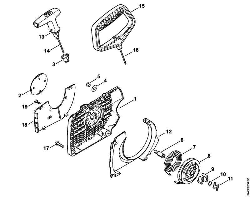 stihl ms461 parts diagram